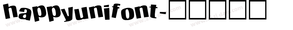 happyunifont字体转换