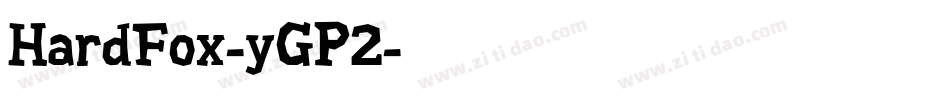 HardFox-yGP2字体转换
