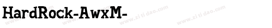 HardRock-AwxM字体转换