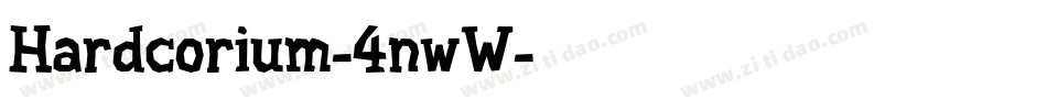 Hardcorium-4nwW字体转换