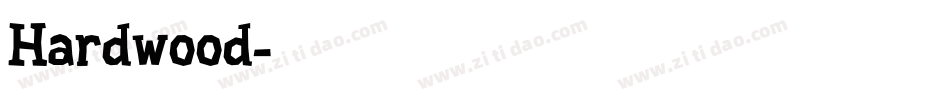 Hardwood字体转换
