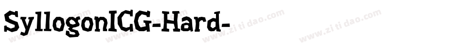SyllogonICG-Hard字体转换