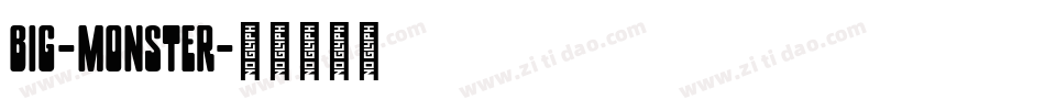 big-monster字体转换