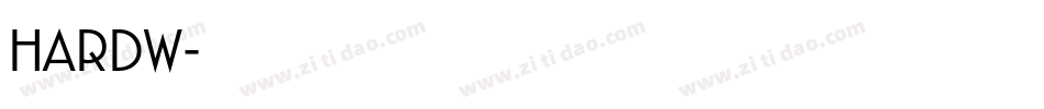 HARDW字体转换