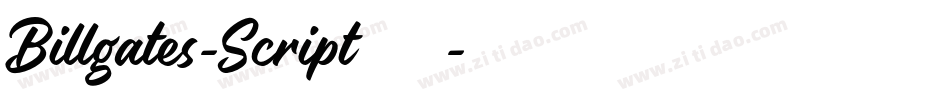 Billgates-Script转换器字体转换