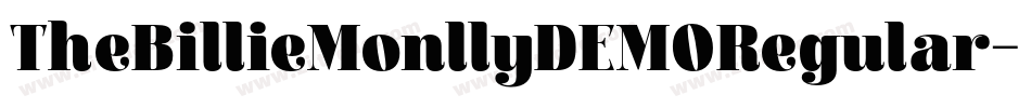 TheBillieMonllyDEMORegular字体转换
