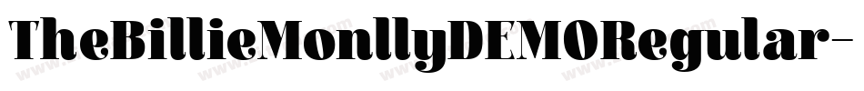 TheBillieMonllyDEMORegular字体转换