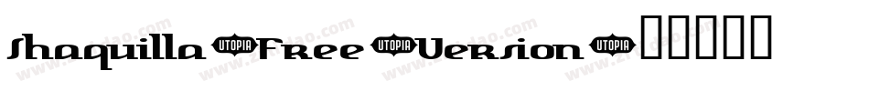 Shaquilla-Free-Version字体转换