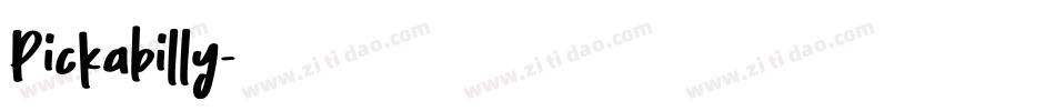 Pickabilly字体转换