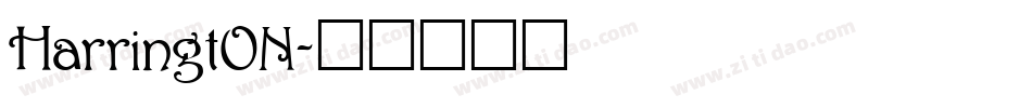 HarringtON字体转换