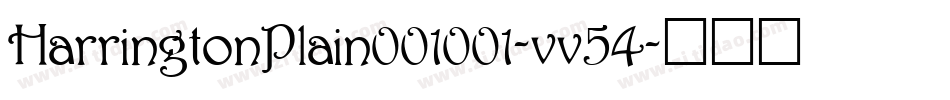 HarringtonPlain001001-vv54字体转换