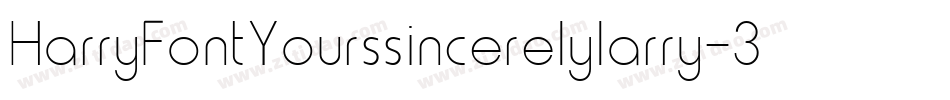 HarryFontYourssincerelylarry-3Kwz字体转换