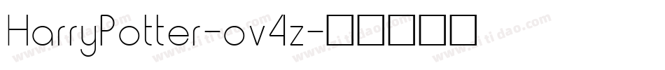 HarryPotter-ov4z字体转换