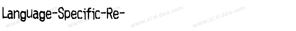 Language-Specific-Re字体转换