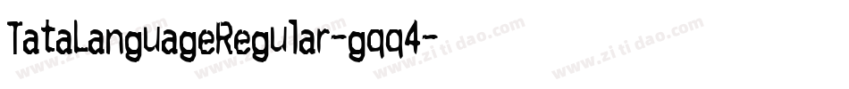 TataLanguageRegular-gqq4字体转换