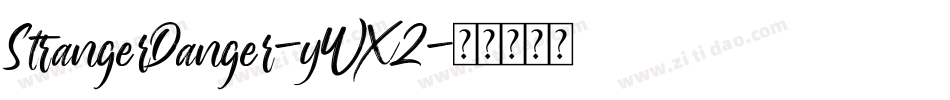 StrangerDanger-yWX2字体转换
