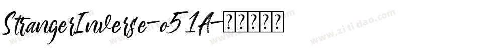 StrangerInverse-o51A字体转换