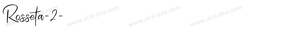 Rosseta-2字体转换