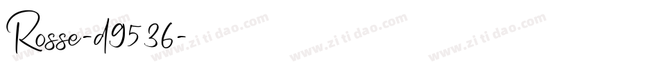 Rosse-d9536字体转换