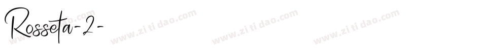 Rosseta-2字体转换