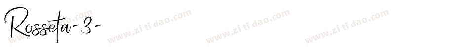 Rosseta-3字体转换