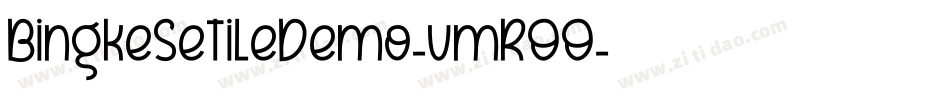 BingkeSetileDemo-vmROO字体转换