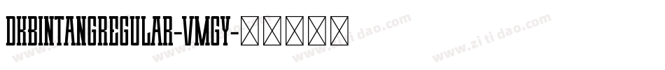 DkBintangRegular-Vmgy字体转换