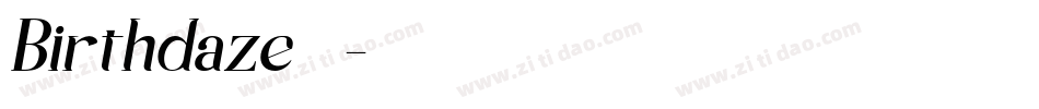 Birthdaze转换器字体转换