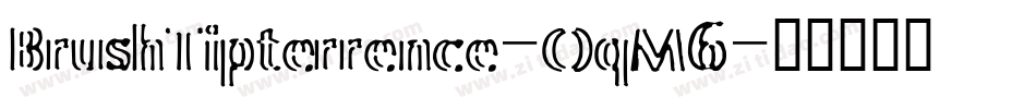 BrushTipterrence-OqM6字体转换