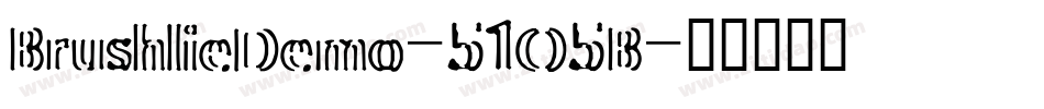 BrushlieDemo-51O5B字体转换