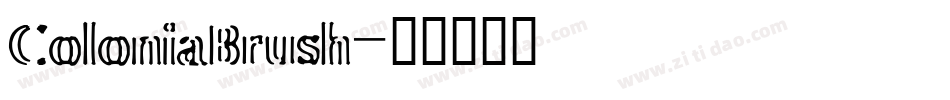 ColoniaBrush字体转换