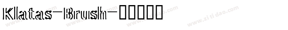 Klatas-Brush字体转换
