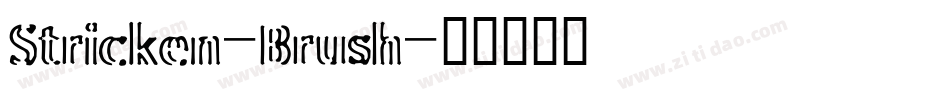 Stricken-Brush字体转换