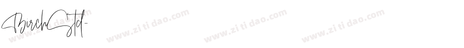BirchStd字体转换