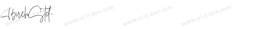 BirchStd字体转换