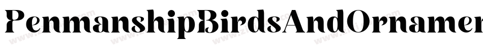 PenmanshipBirdsAndOrnamentsFree-jYK0字体转换