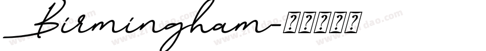 Birmingham字体转换