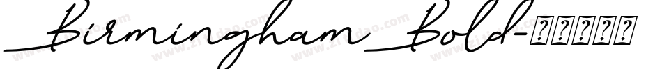 BirminghamBold字体转换