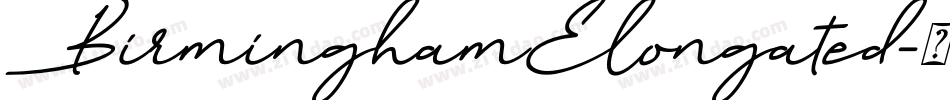 BirminghamElongated字体转换