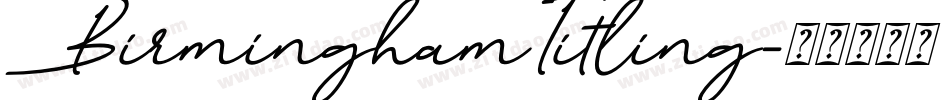 BirminghamTitling字体转换