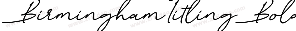 BirminghamTitlingBold字体转换