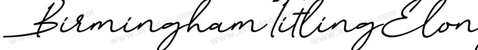 BirminghamTitlingElongated字体转换
