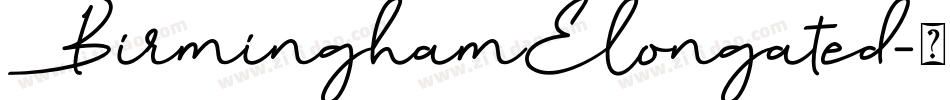 BirminghamElongated字体转换