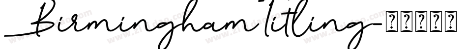 BirminghamTitling字体转换