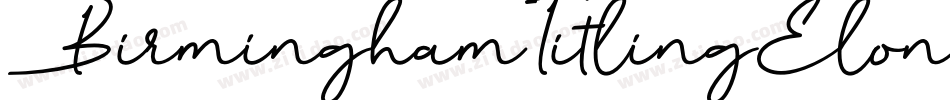 BirminghamTitlingElongated字体转换