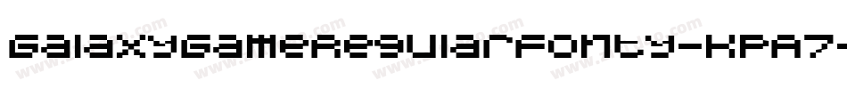 GalaxyGameRegularFonty-KPA7字体转换