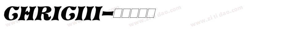 Chriciii字体转换