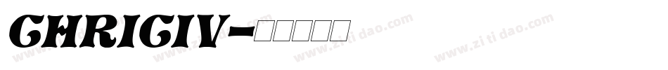 Chriciv字体转换