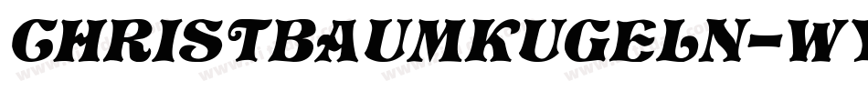 Christbaumkugeln-WyjO字体转换