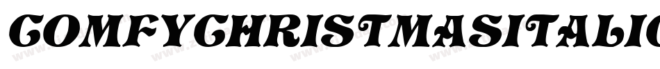 ComfyChristmasItalic-MVVmn字体转换